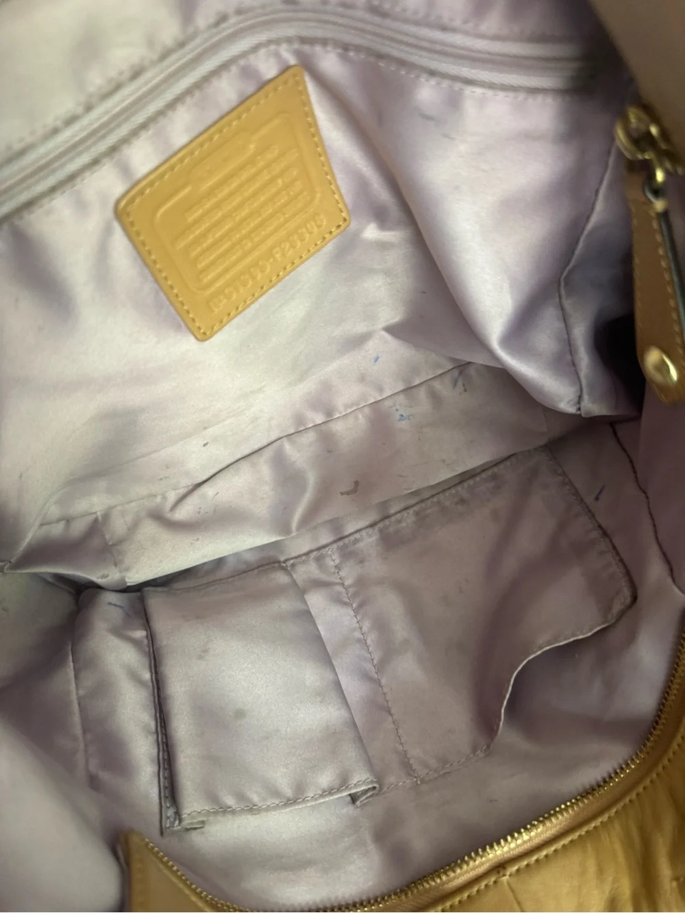 Coach pebbled leather